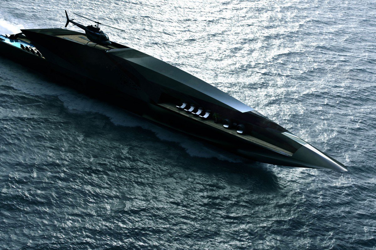 Blåt mærke Bedst Information The Black Swan Yacht Concept is Perfect for a Supervillain