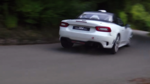 Watch the Rally-Spec Abarth 124 Putting Its Rear Wheels to Stress