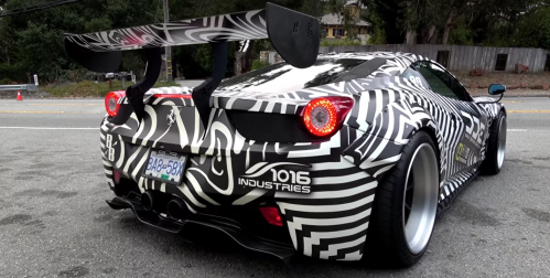 DDE Liberty Walk Ferrari 458 Fries a Pair of Tires, Crashes Two Days Later
