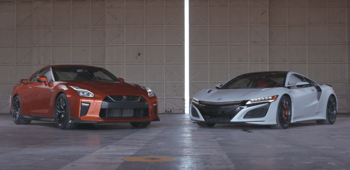 17 Acura Nsx And 17 Nissan Gt R Go Head To Head In Laguna Seca