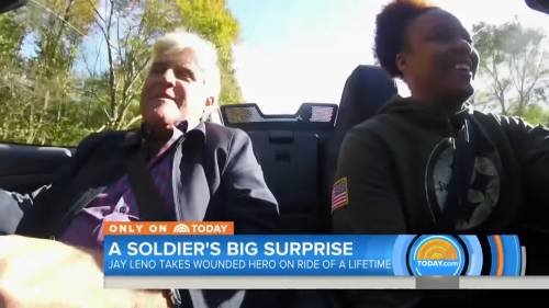 A Spider For a Hero. Jay Leno's Gift For A Wounded Veteran