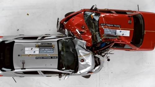 Old Car vs. Modern Car. Which Is Safer? Versa vs. Tsuru Crash Test