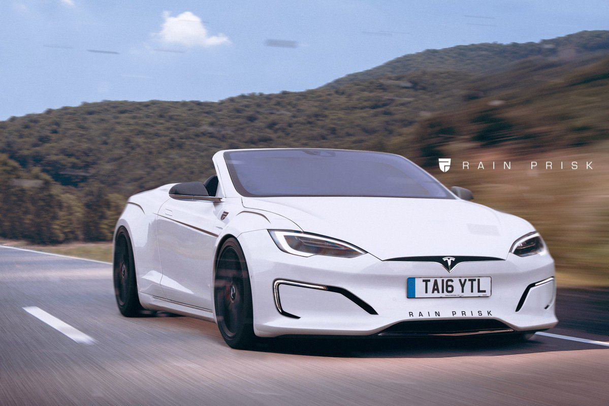 See Something You Like? a Tesla Model S Cabriolet Rendering