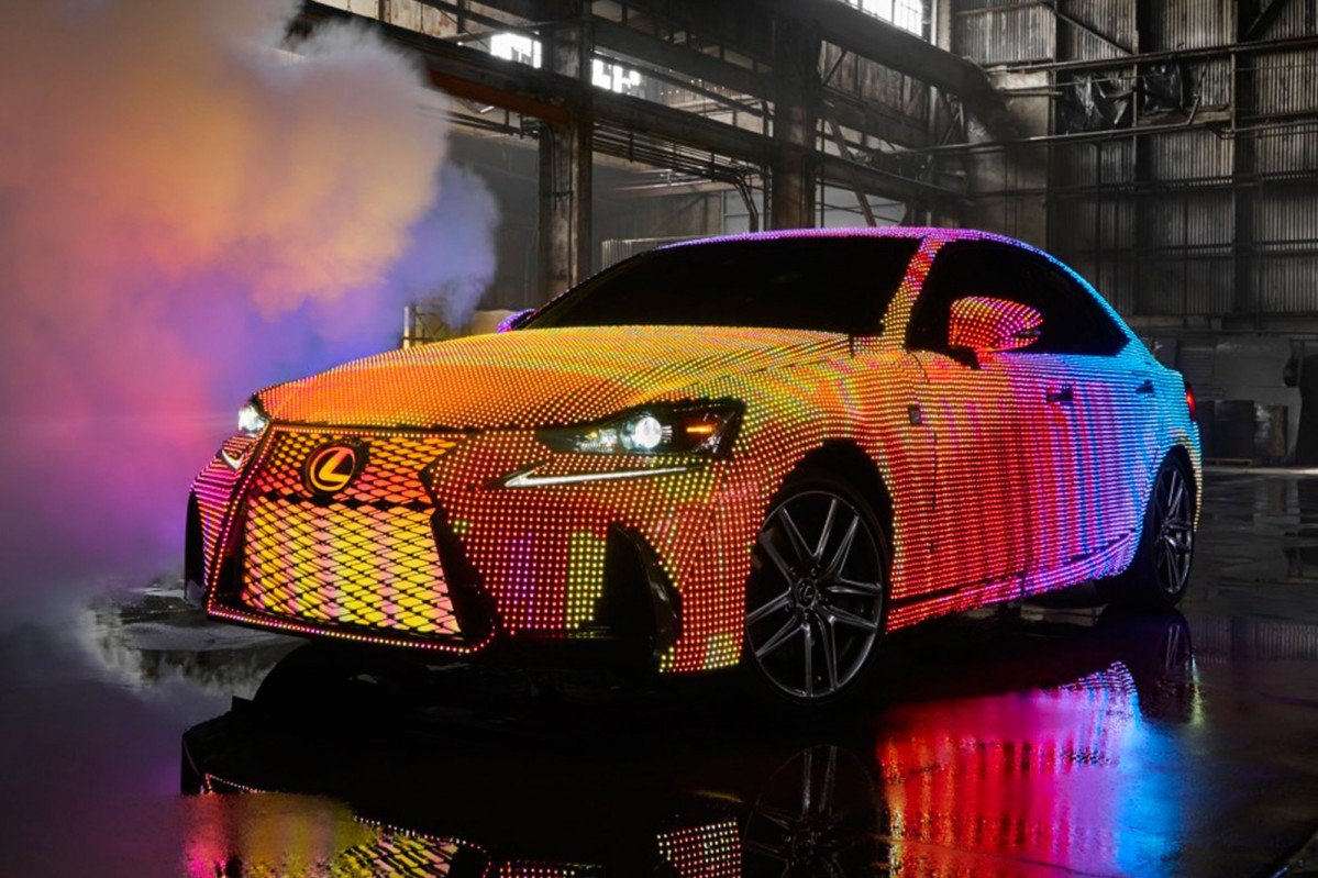 The LIT Lexus IS Has More Lights Than a Christmas Tree 42,000 LEDs...