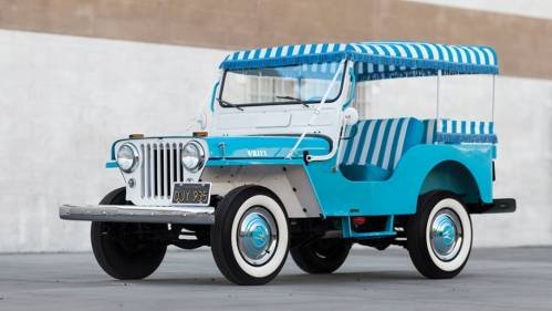 Prepare for the Summer With This 1960s Cerulean Blue Jeep