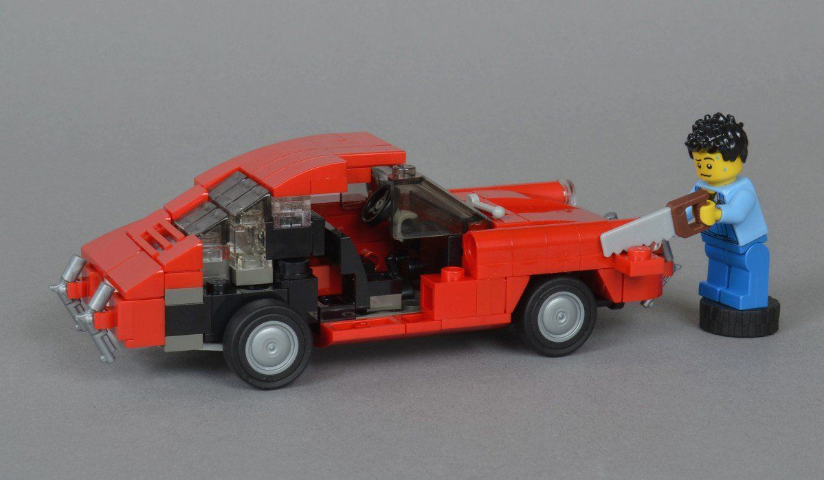 lego classic red car