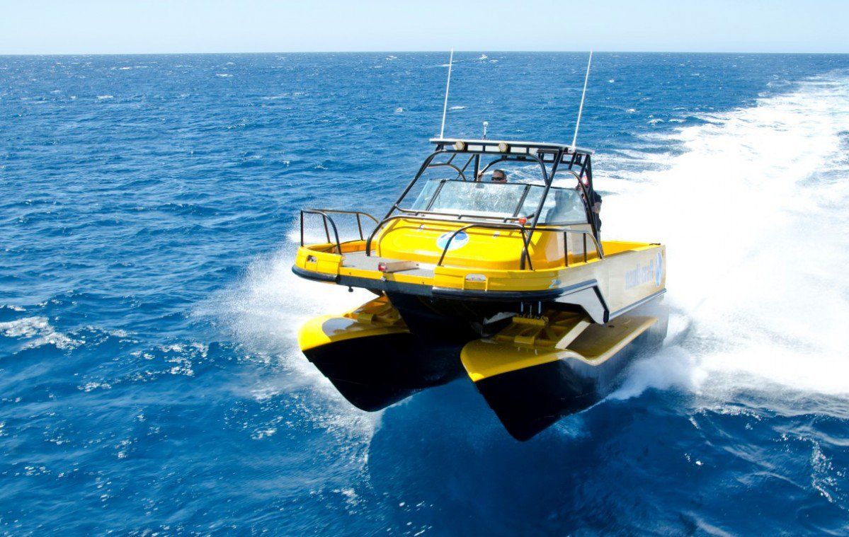 NautiCraft's boat has hydraulic suspension for a smoother ride in ch...