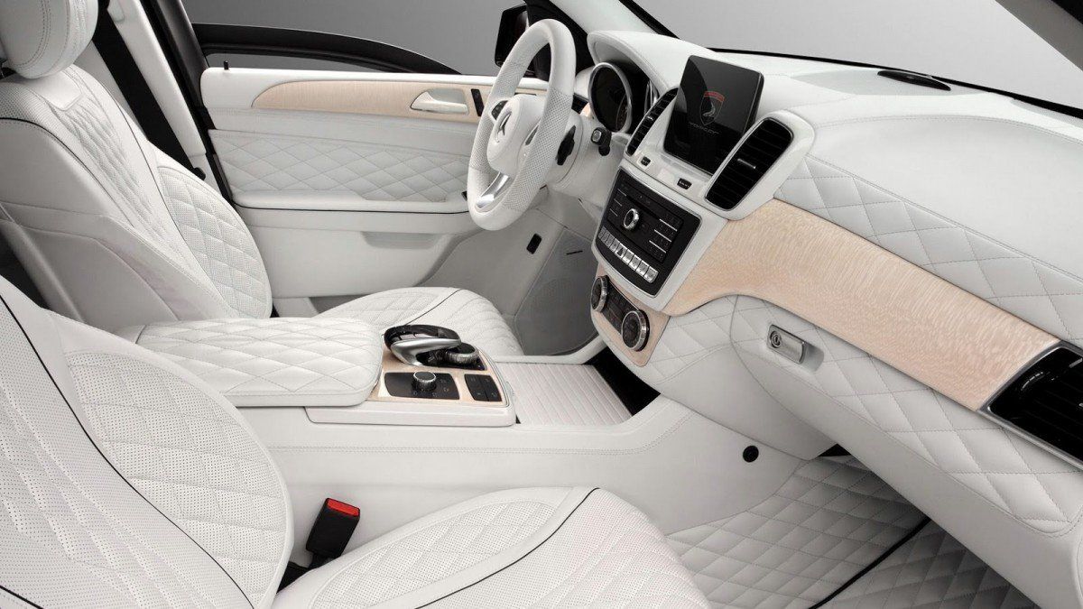 This allwhite Mercedes GLE interior can’t even be killed with fire