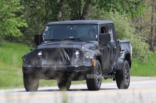 The Jeep Wrangler Pickup is taking shape