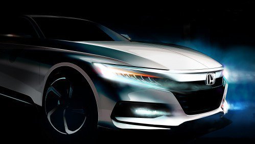 2018 Honda Accord shows bold new face in teaser before July 14 reveal