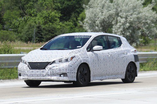 2018 Nissan Leaf spied inside and out, will get ProPILOT self-driving tech