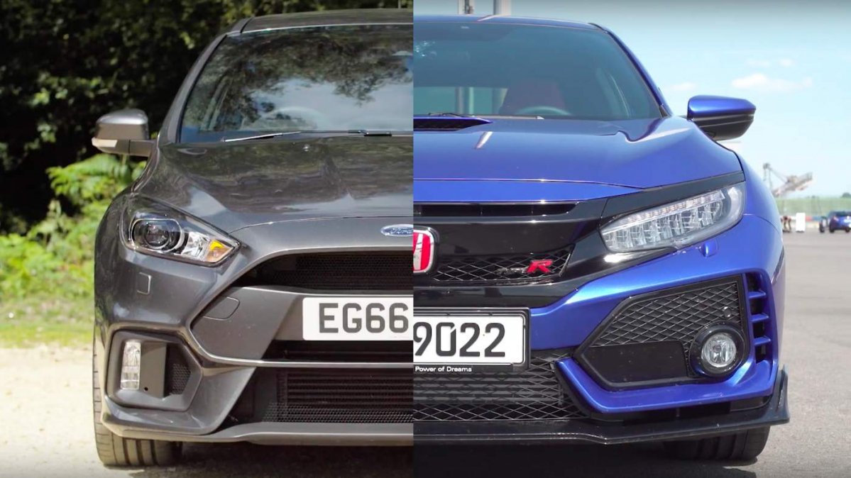 Clash Of The Hottest Hatches Honda Civic Type R Takes On Ford Focus