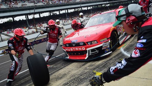 A 12-second NASCAR pit stop is a choreographed dance against the clock