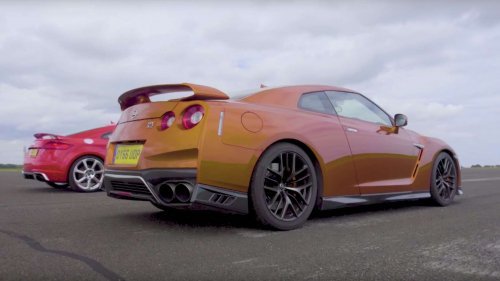 Is the Audi TT RS tough enough to challenge the Nissan GT-R to a drag race?