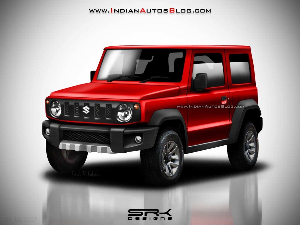 AllNew Suzuki Jimny rendered in multiple colors