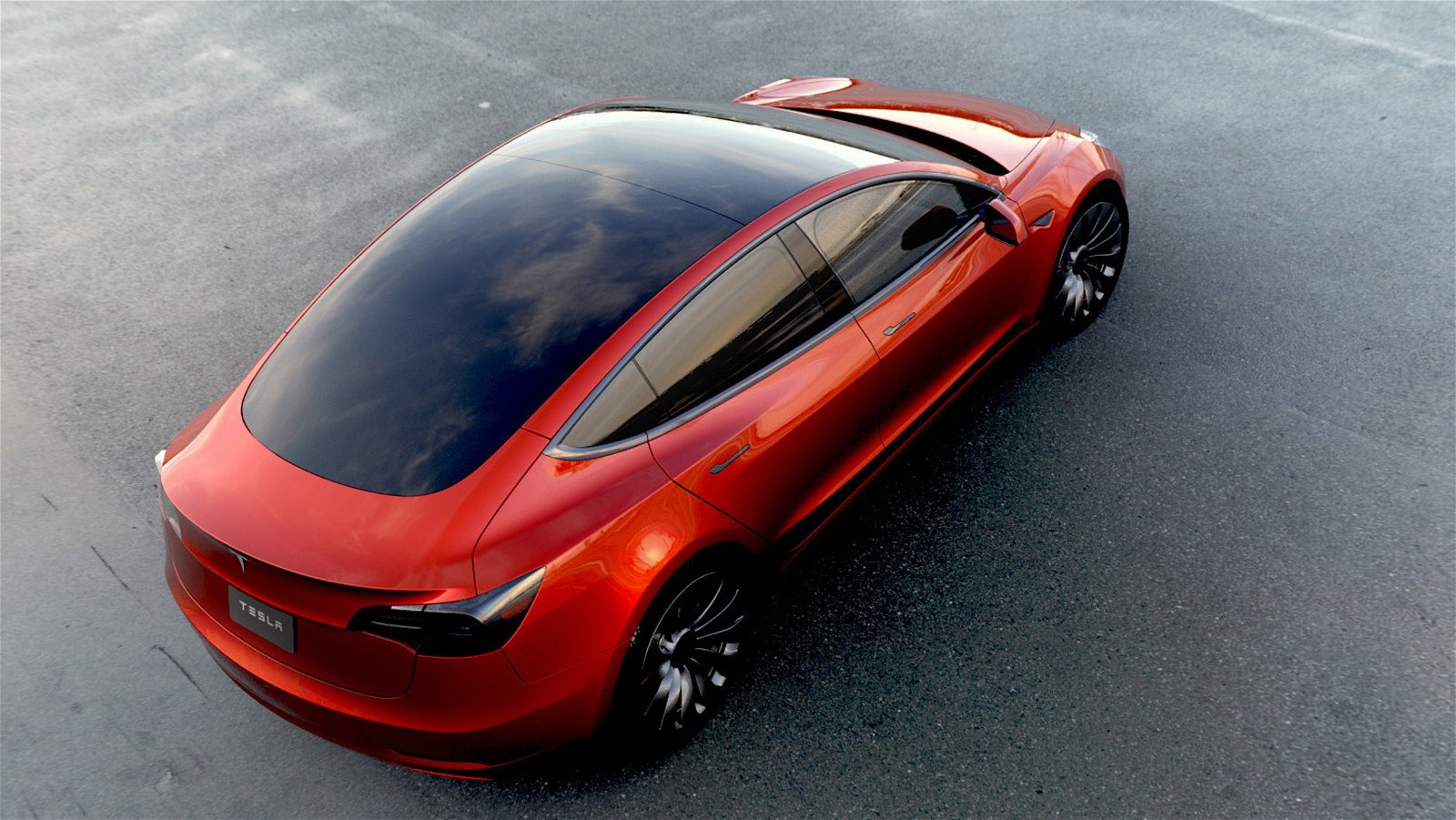 Tesla Model 3 rear view