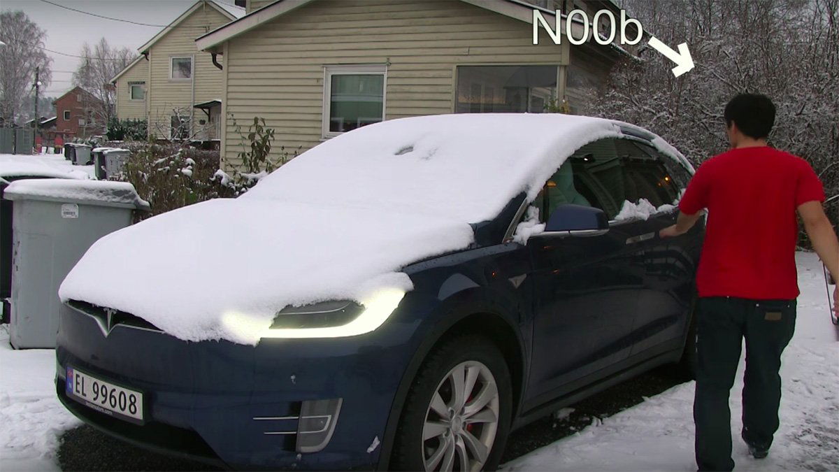 How Does A Tesla Model X Handle Winter Frost