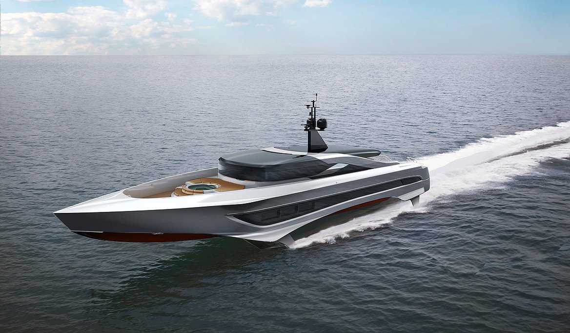 Foiling superyacht concept unveiled by Skripnik Design