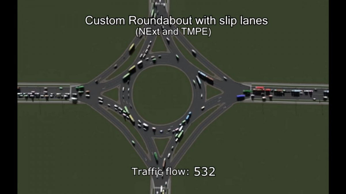 how to make a roundabout in cities skylines