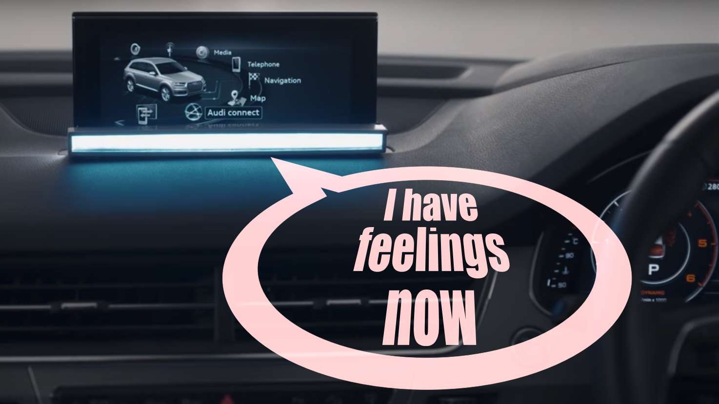 audi talking car creepy ad