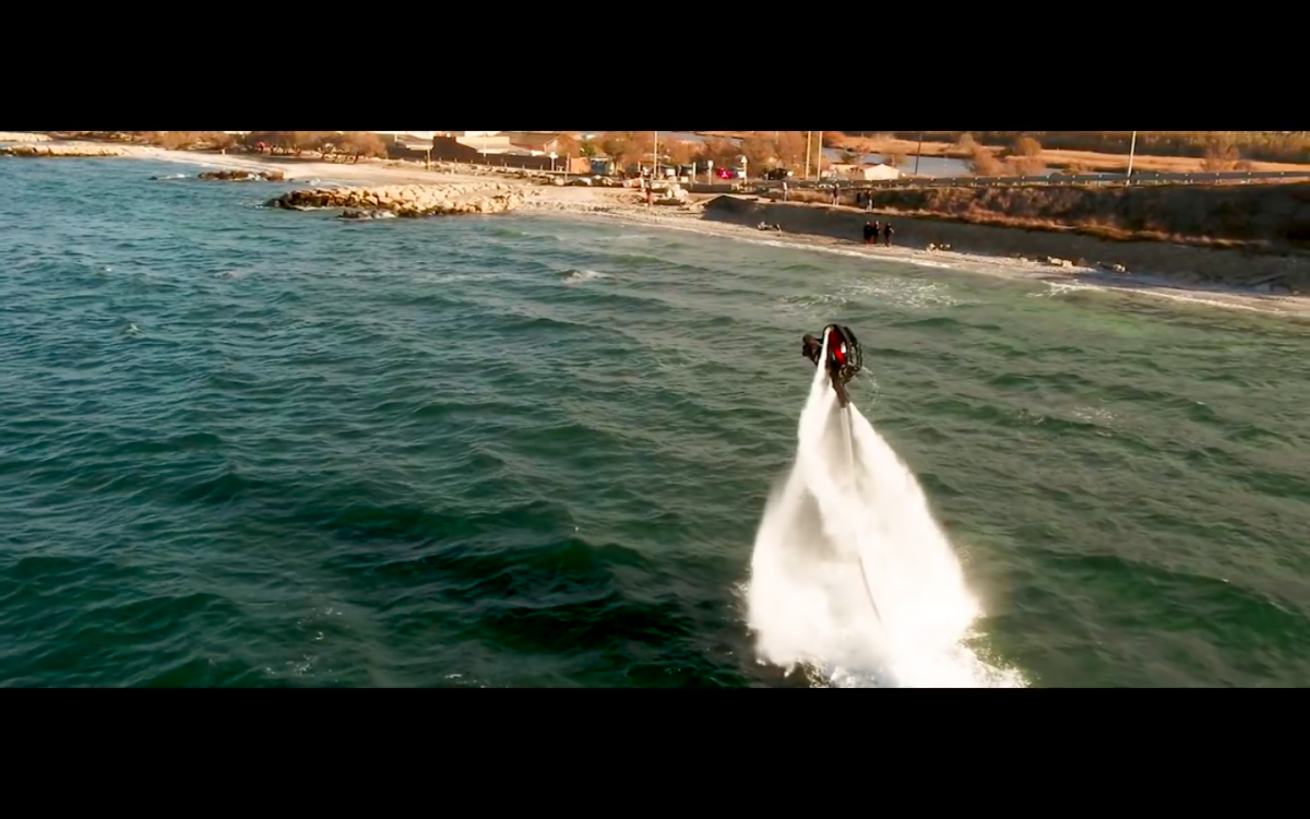 water thrusting jet bike