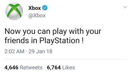 can playstation play with xbox