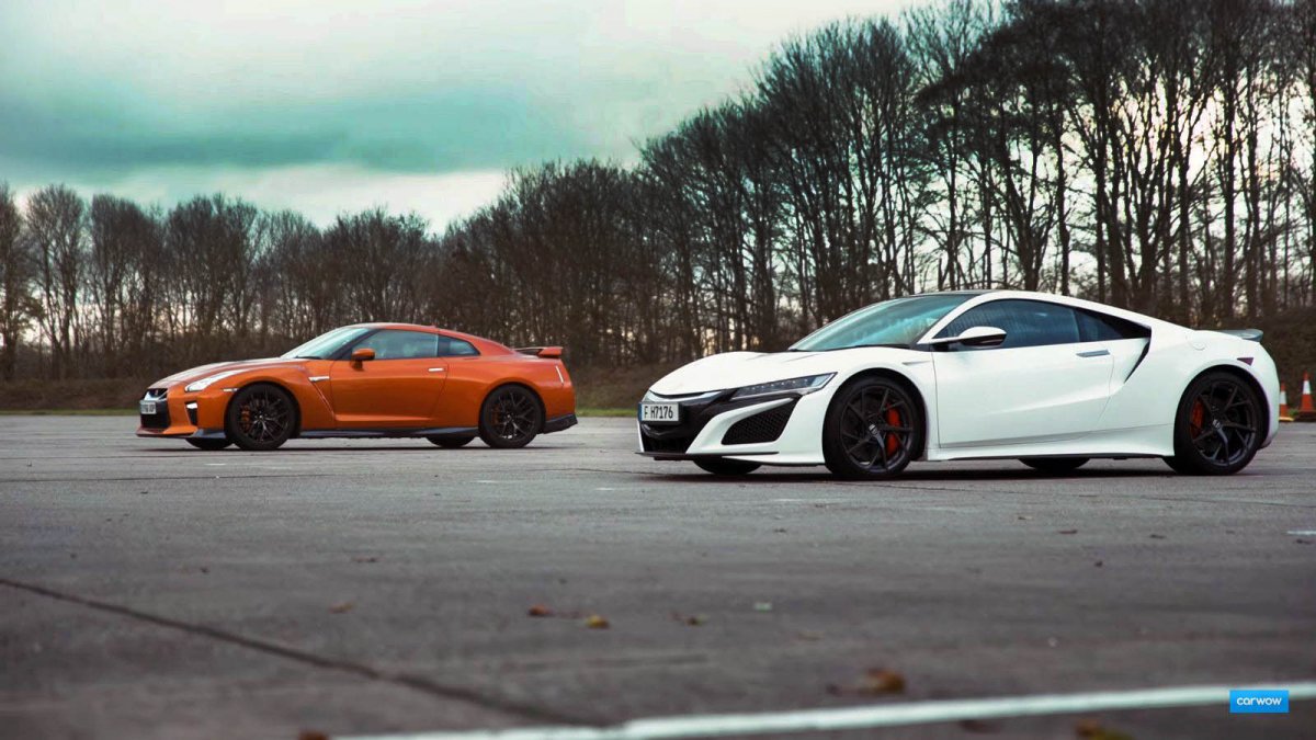 Honda Acura Nsx Vs Nissan Gt R Drag Race Shows The Beauty Of Electr