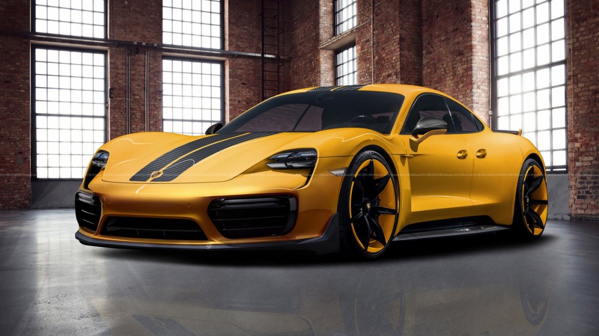 someone envisioned what a limited edition porsche taycan could look like