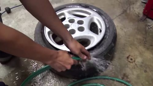 water-in-tire