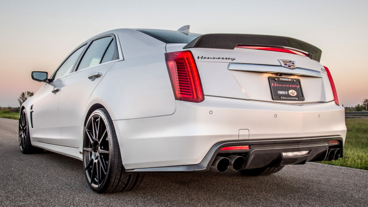 Hennessey Cadillac Cts V Likes To Torture Its Rear Tires