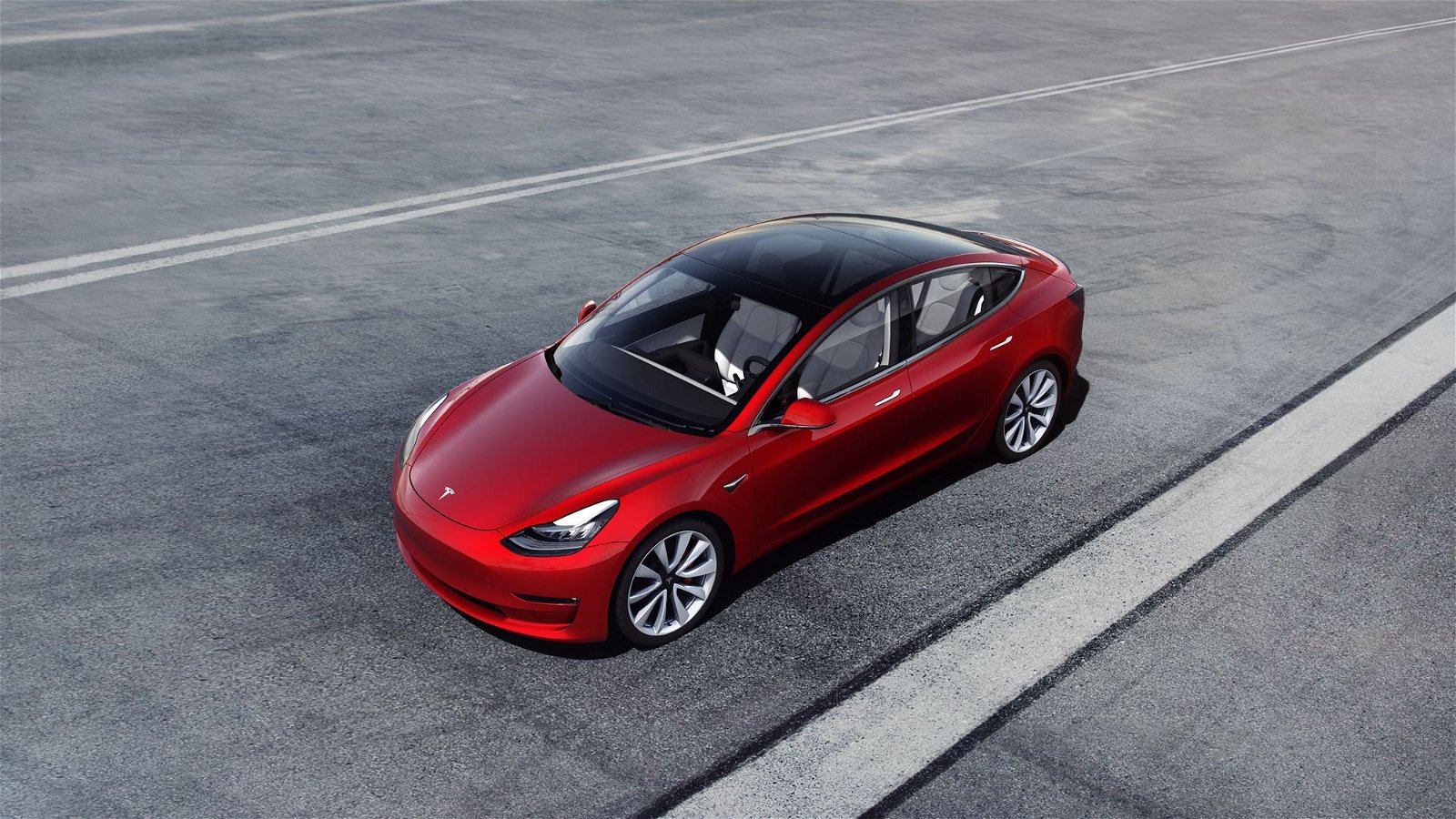 Model 3 Performance - Red Above Tarmac