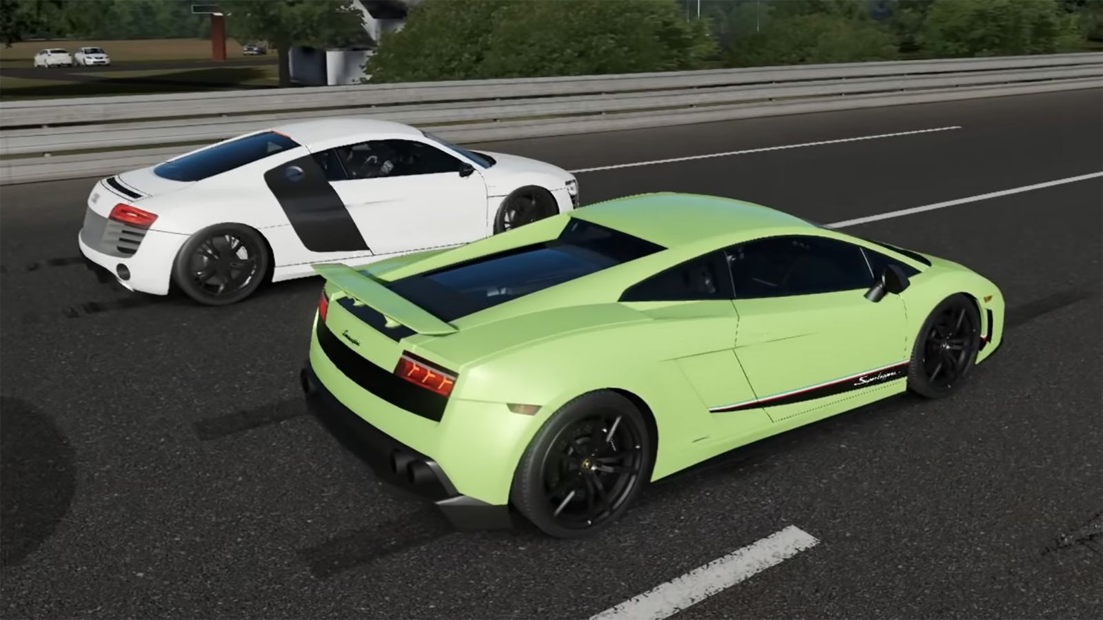 Lamborghini Gallardo drag races Audi R8 in V10 virtual showdown | DriveMag  Cars