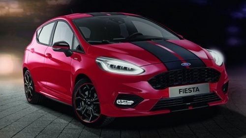 ford fiesta st-line red and black edition